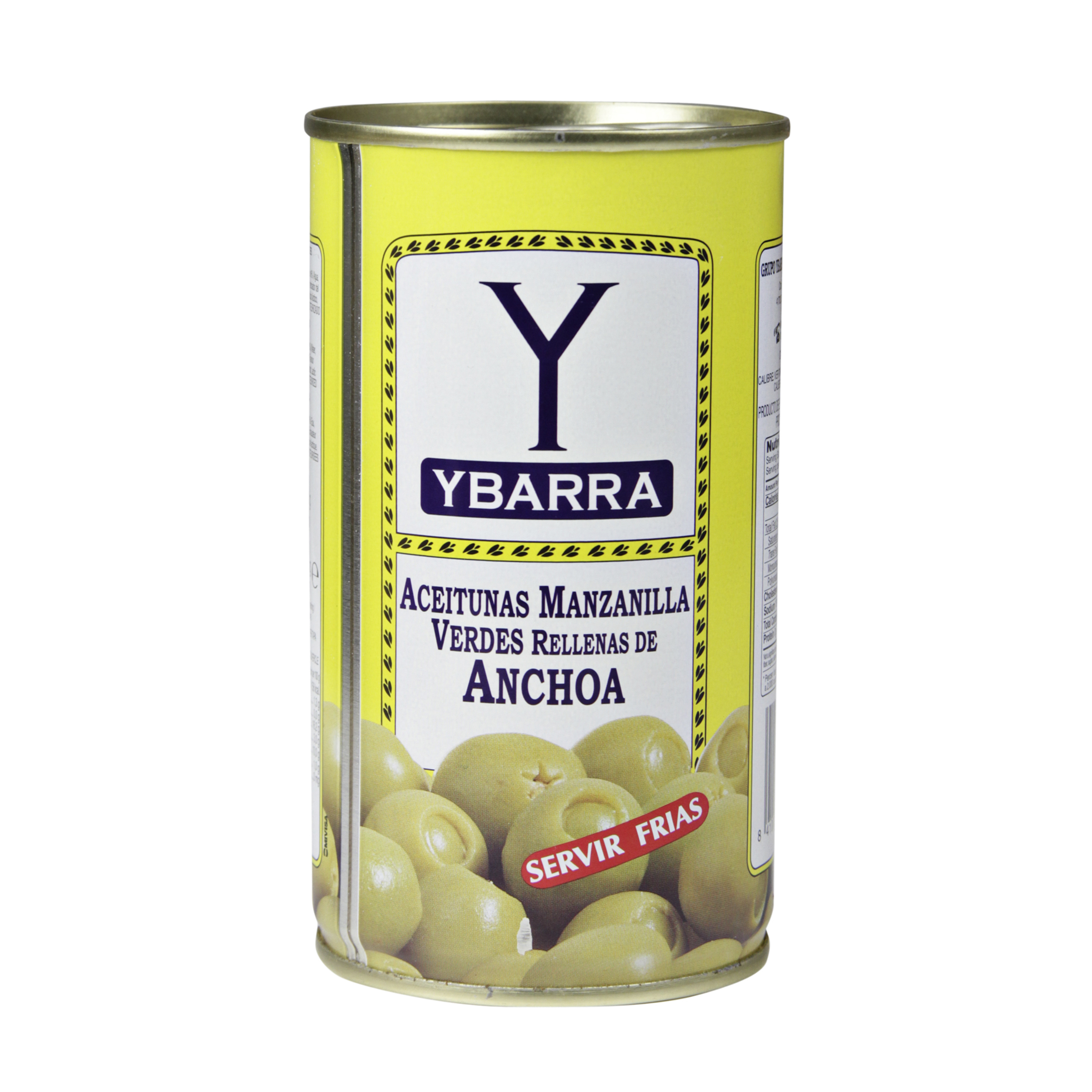 Aceitunas Manzanilla rellena de anchoas Ybarra
