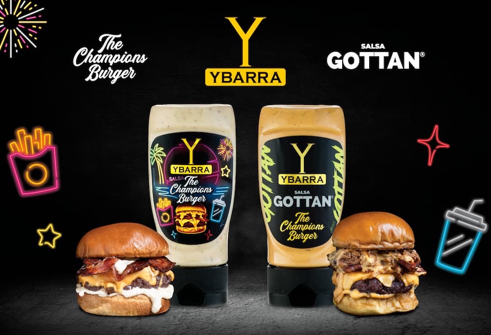 Salsas Champion Burgers y Gottan Ybarra
